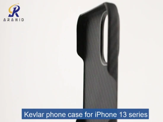 Custodia protettiva per telefono in fibra aramidica di qualità affidabile con copertura completa per iPhone 13